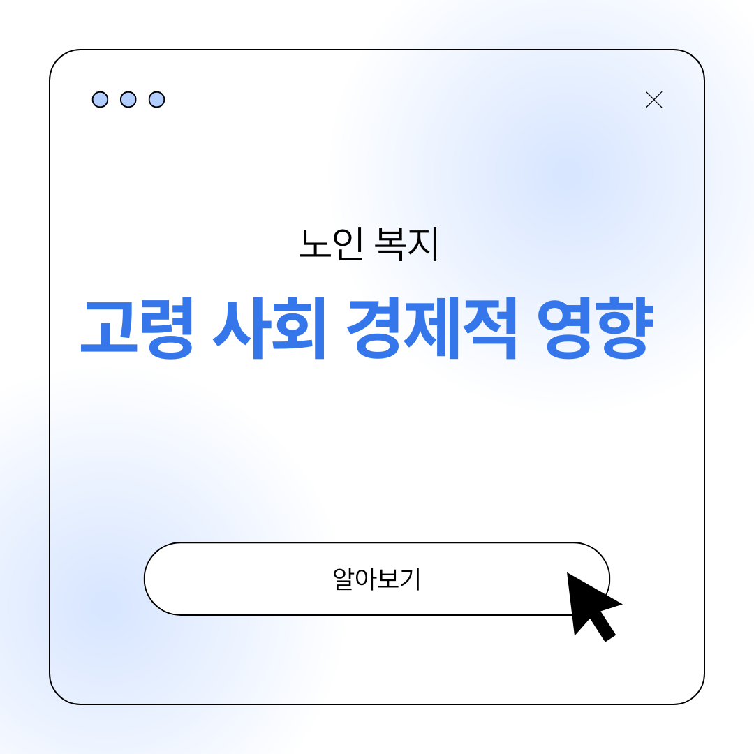 고령사회 경제적 영향