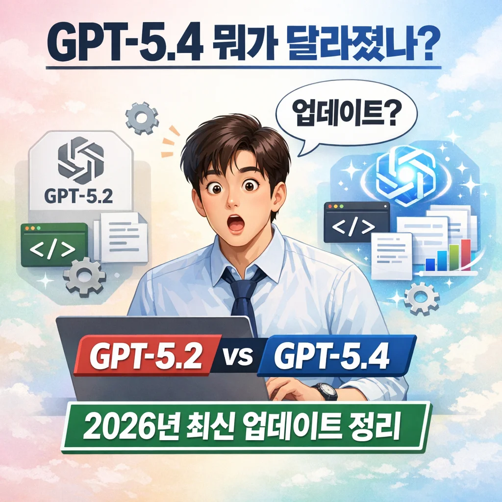 GPT-5.4 vs GPT-5.2 vs GPT-5.3-Codex 성능 비교