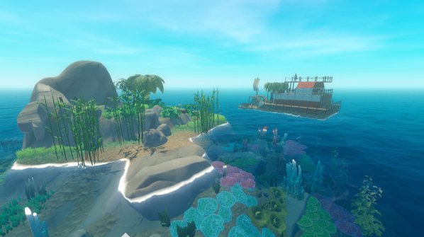 오픈월드 생존게임 Raft 플레이 이미지