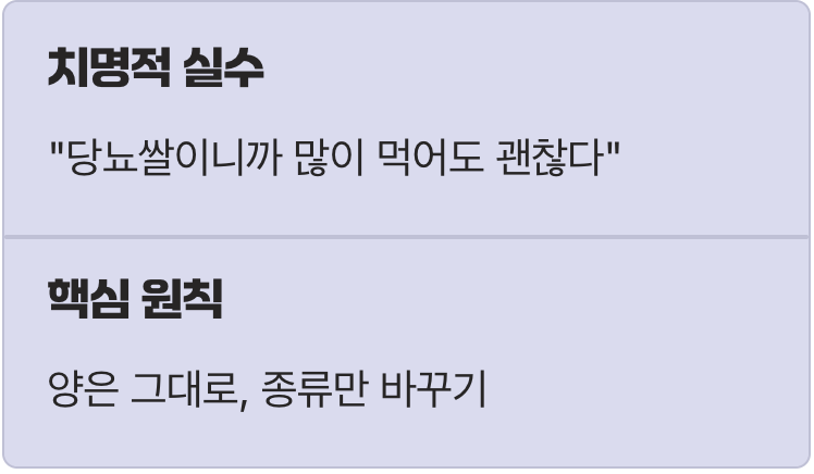 가장 중요한 것, '양'은 똑같다