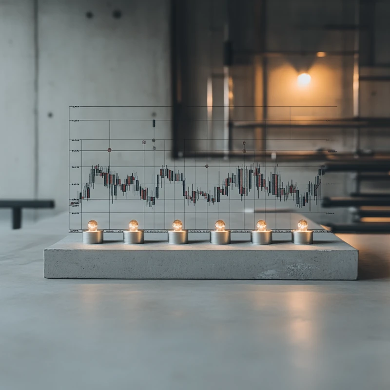 배당 중심의 ETF가 시각적으로 표현된 장면이 미니멀한 금융 업무 공간에 위치하고 있다. 따뜻한 조명이 어우러져 투자 통찰력이 가득한 지적이고 평온한 분위기를 전달한다.