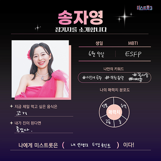 미스터트롯3 참가자 송자영