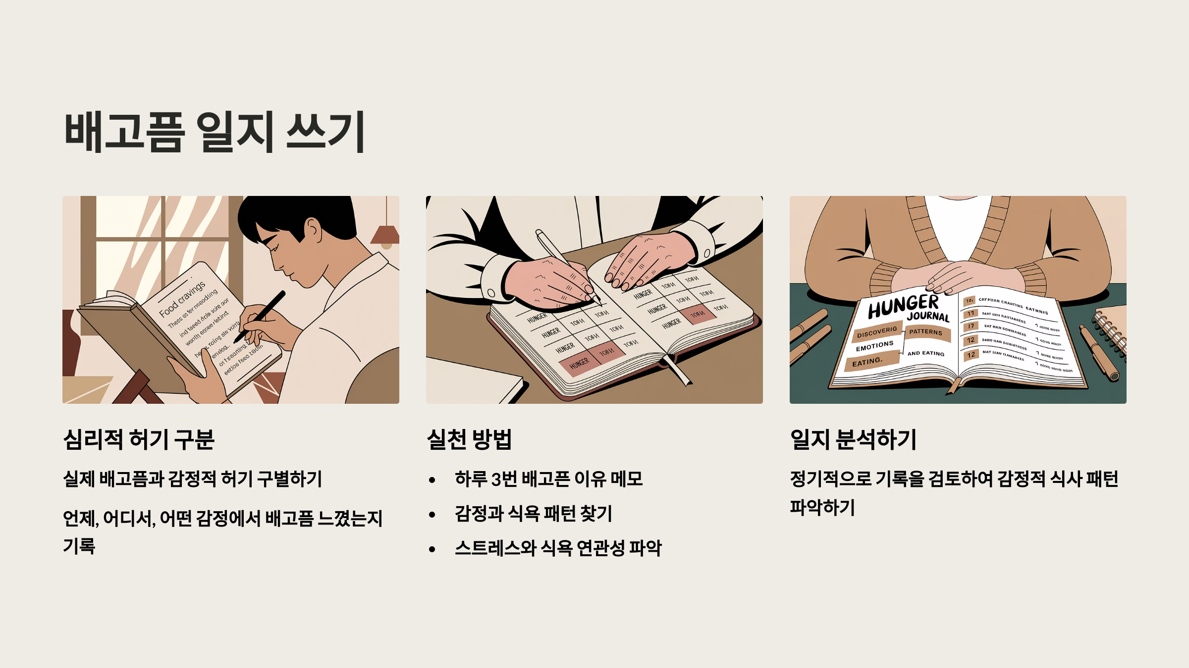 ‘배고픔 일지’ 쓰기