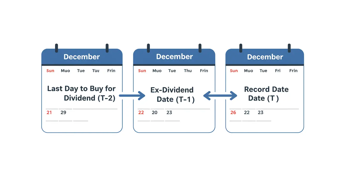 배당을 받기 위한 주식 매수 마지막 날짜와 배당락일, 배당기준일의 관계