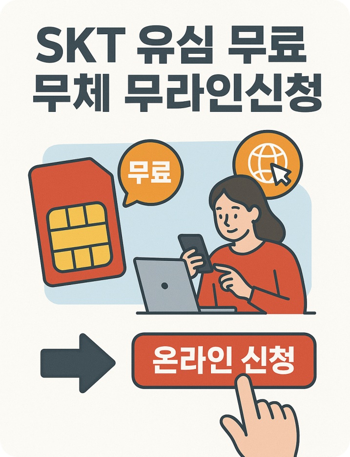 SK텔레콤 유심 무료 교체 온라인 예약 방법