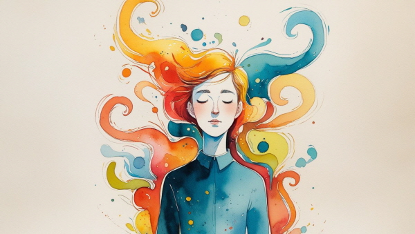 계속해서 자극을 추구하는 이유는, 멈췄을 때 느껴지는 공허함 때문입니다. 아무 소리도, 아무 감정도 없는 상태가 불편하고 낯설어, 본능적으로 다시 소리와 사람, 감정의 움직임을 찾습니다에 관한 그림