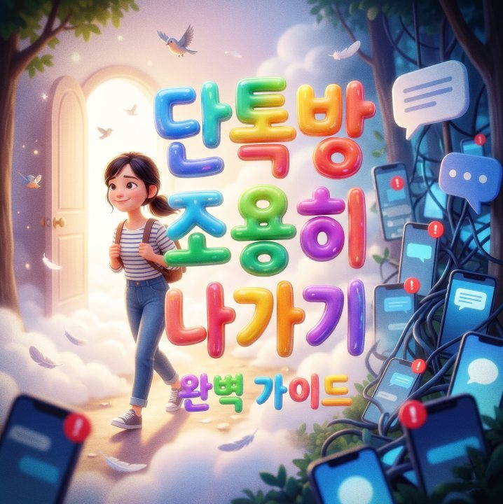 단톡방, 조용히 나가고 싶을 때 쓰는 꿀팁