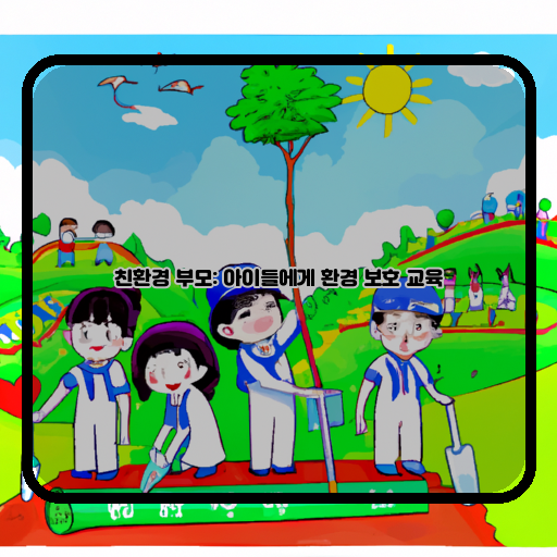 - 아이들-- 친환경-- 사랑 교육