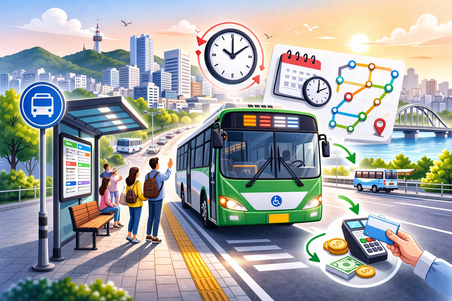 울산 시내버스 시간표 확인방법 총정리｜요금&middot;환승시간&middot;운송조합 홈페이지 보는법 관련 사진