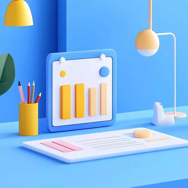 밝은 사무실에서 국내 연금 ETF 장기 투자 시뮬레이션 결과를 인포그래픽 바그래프로 비교. ETF 장단점, 연금 ETF 수익률, 장기 투자 시뮬레이션, 연금자산 증대, 계좌 잔고 분석을 직관적으로 설명.