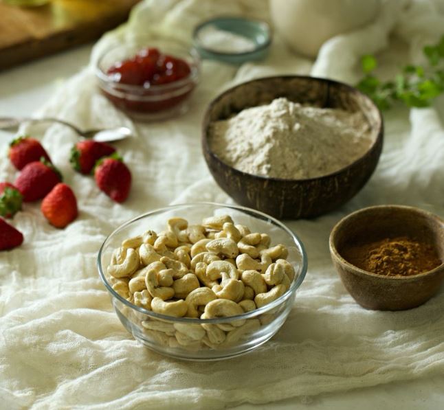 비건-라이스-케이크-재료