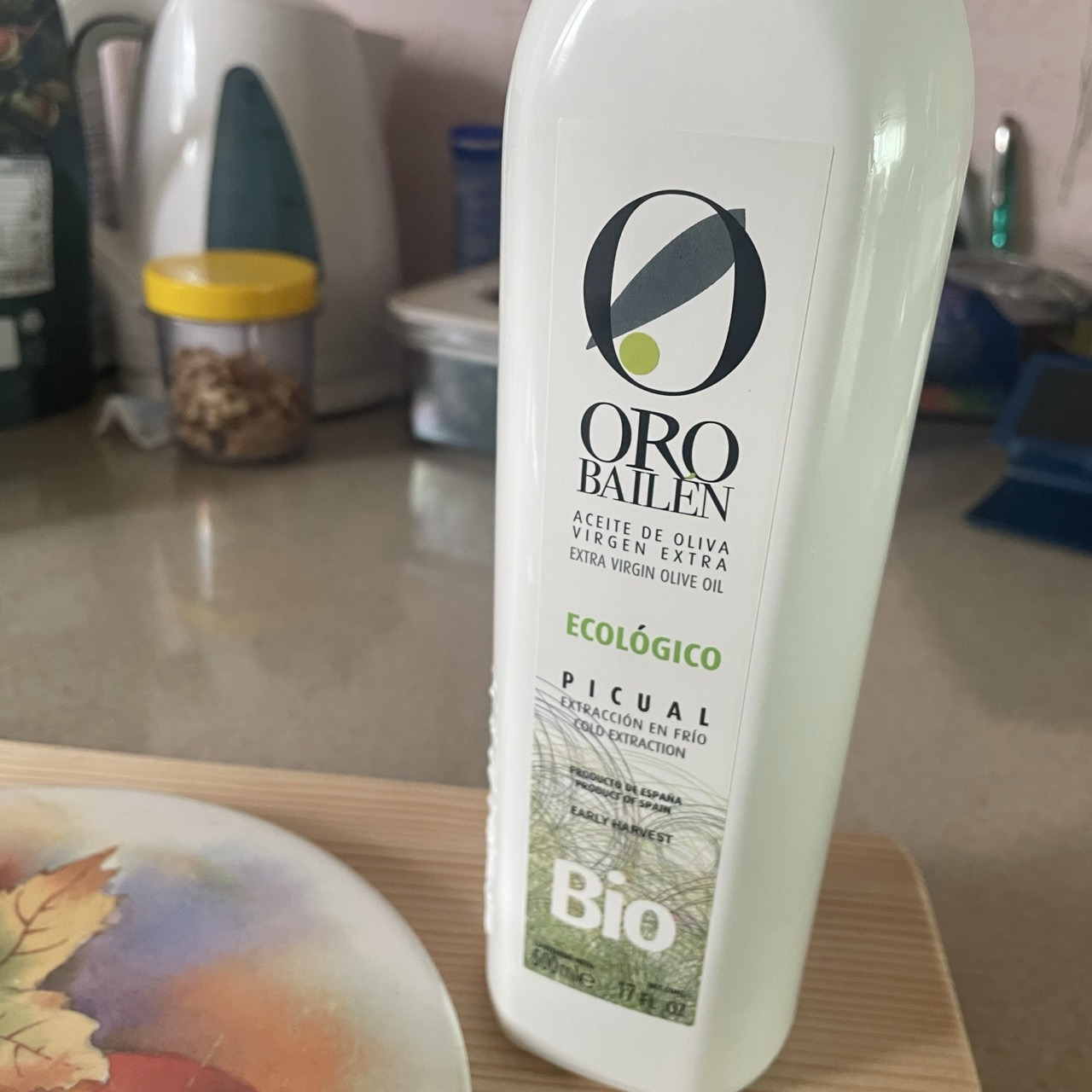 Oro Bailen Bio Picual organic extra virgin olive oil 500ml 3+1 set full shot, 디자인 4병