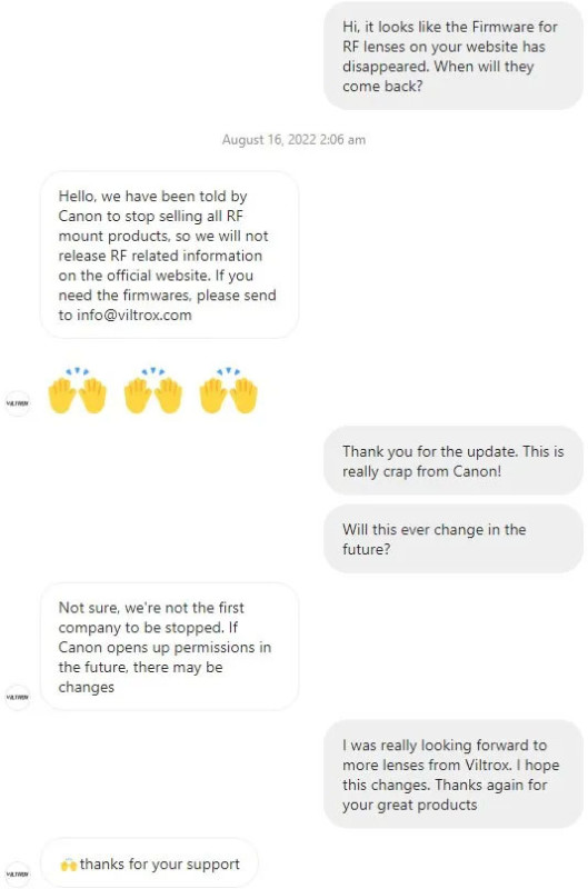 RF 마운트 특허를 유지하는 캐논