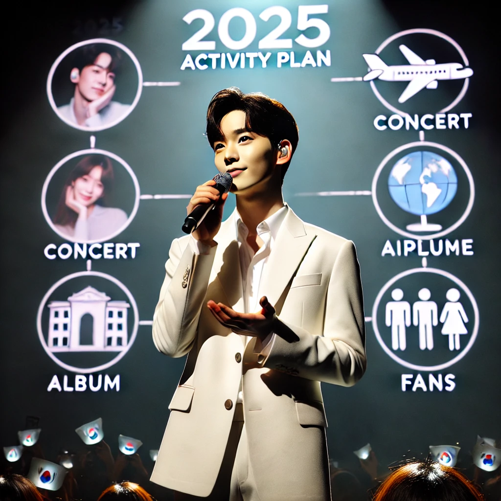 2025년 활동계획 발표하는 김용빈 가수