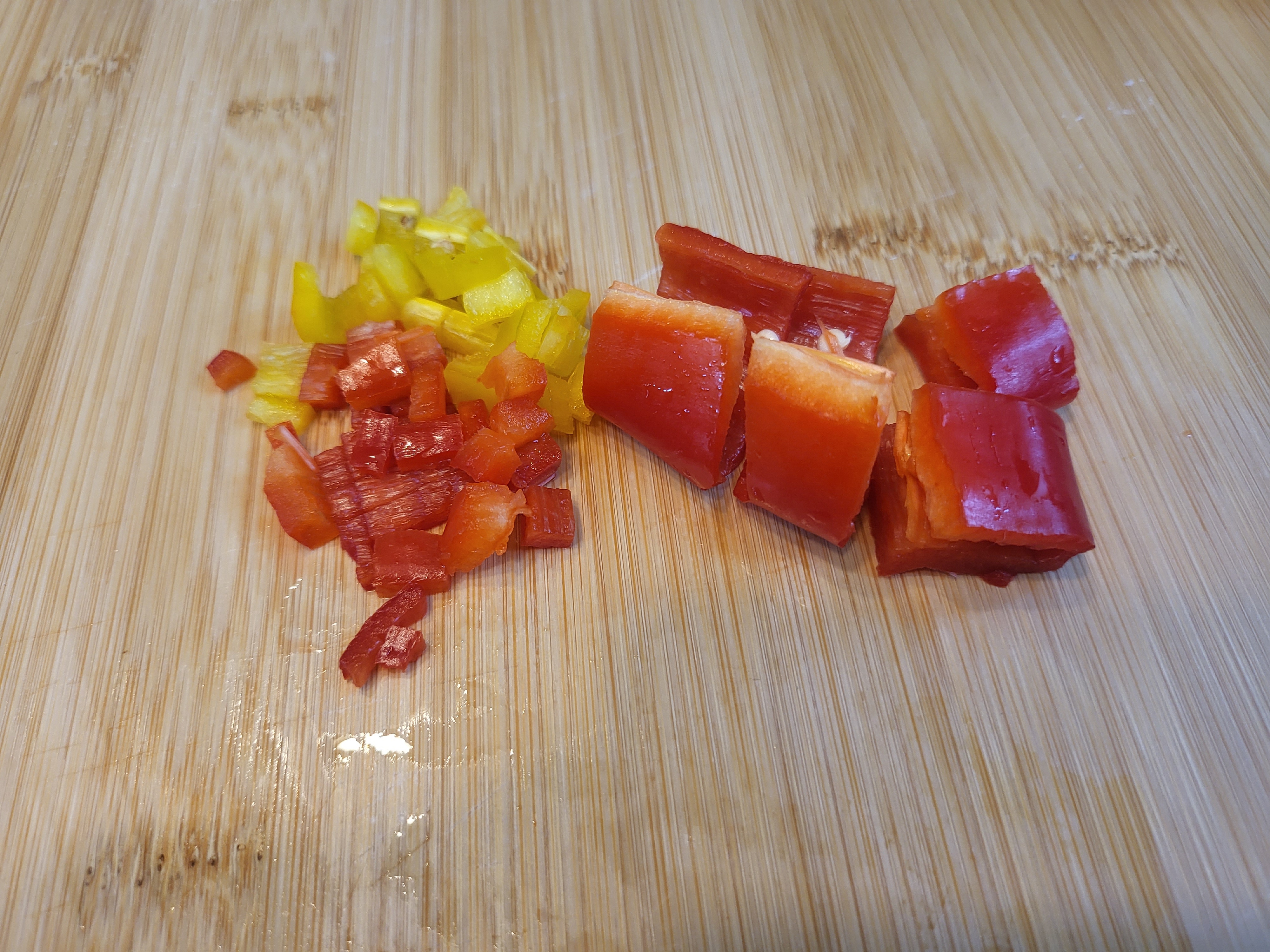 파프리카 썰기