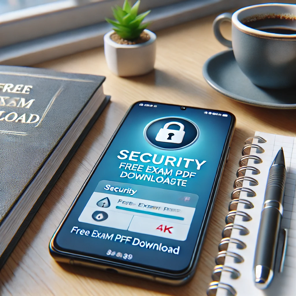 스마트폰에 보안 알림 표시 화면