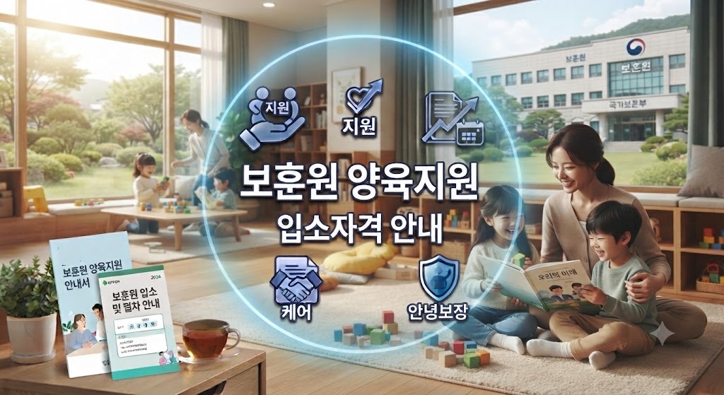 부양의무자가 없는 미성년 손자녀를 보훈원에 입소시킨 모습