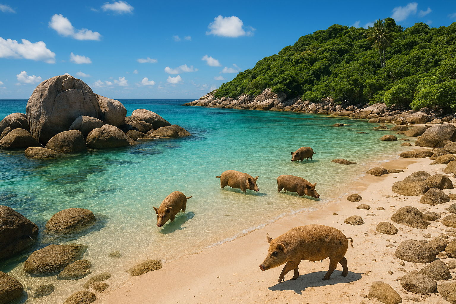 태국 코사무이 돼지섬