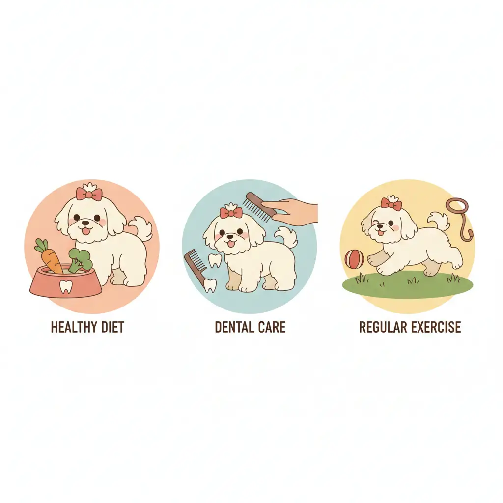 몰티즈의 건강 문제 예방 관리