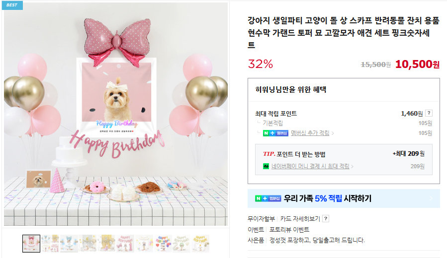 강아지-생일파티-풍선