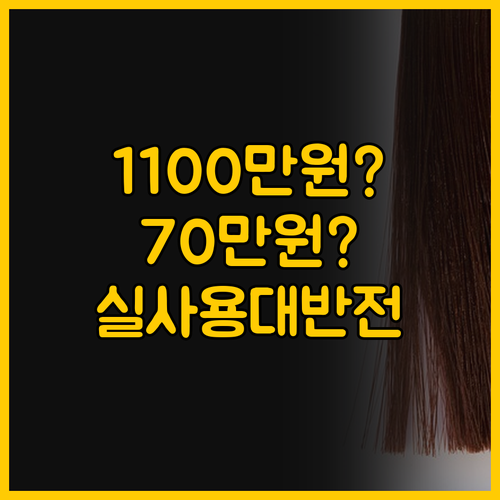 1100만원 vs 70만원 데스크탑 ..