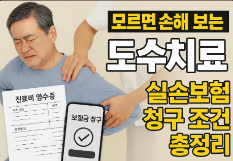 도수치료 실손보험 청구 조건