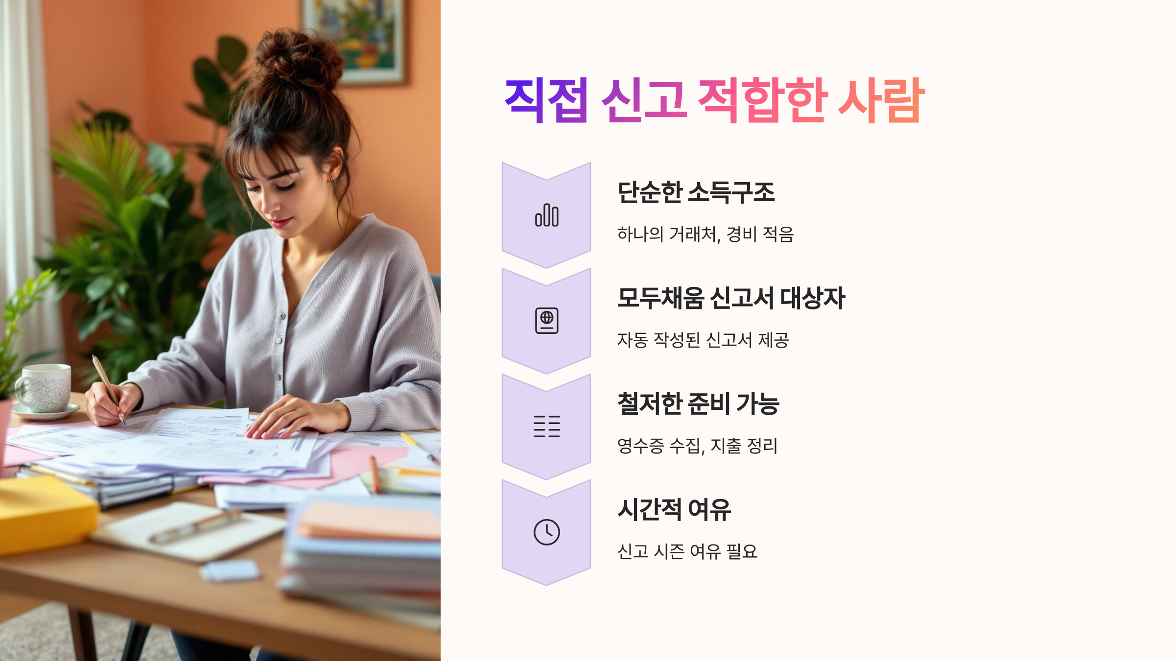 어떤 사람이 직접 신고에 적합할까?