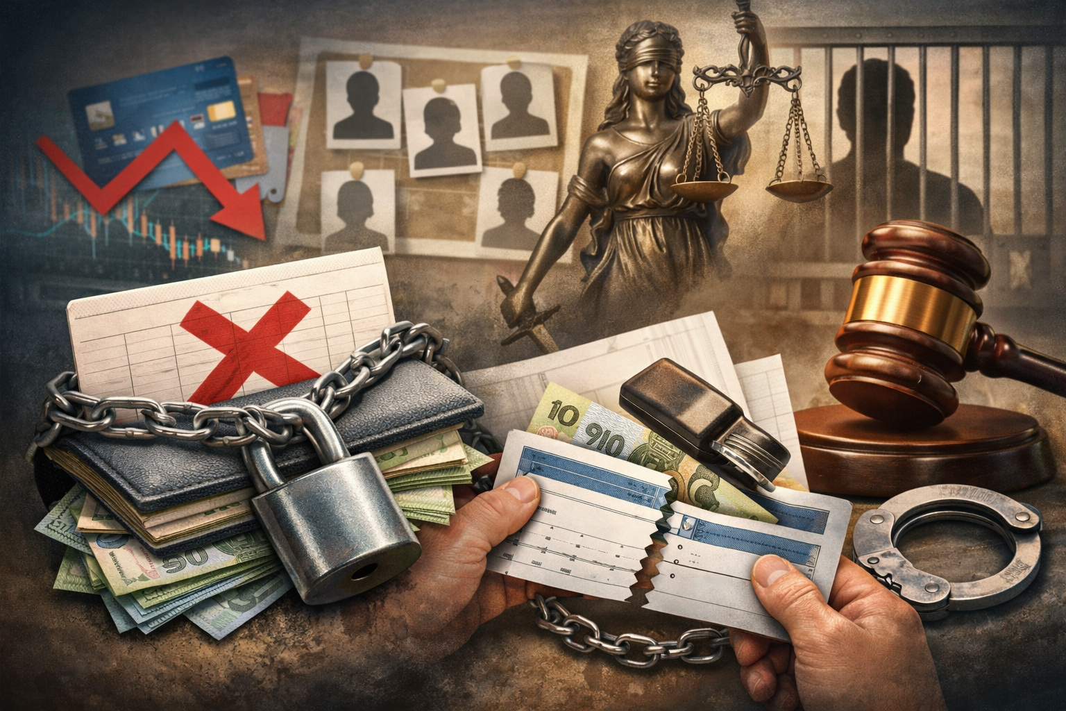 벌금 미납 시 통장 압류, 임금 차압 등 불이익 처벌 – 미납시 받게 되는 처벌과 대처 방법 관련 사진