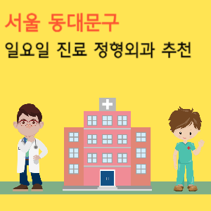 서울 동대문구 일요일 진료 정형외과 추천