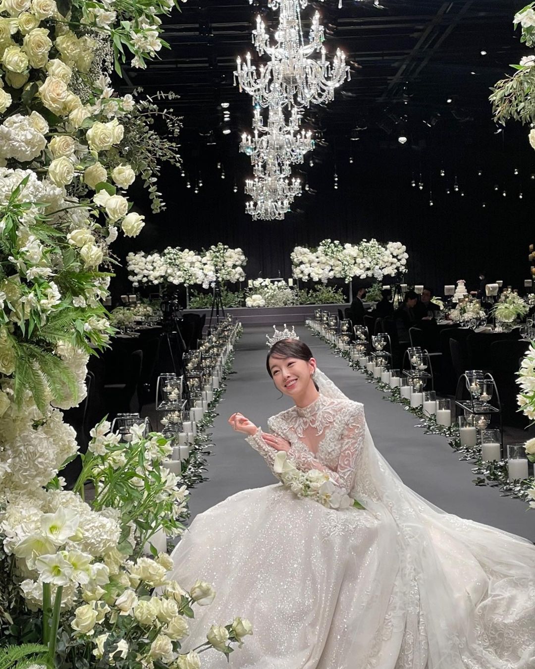 결혼식 드레스 사진 대방출 강아랑 기상캐스터