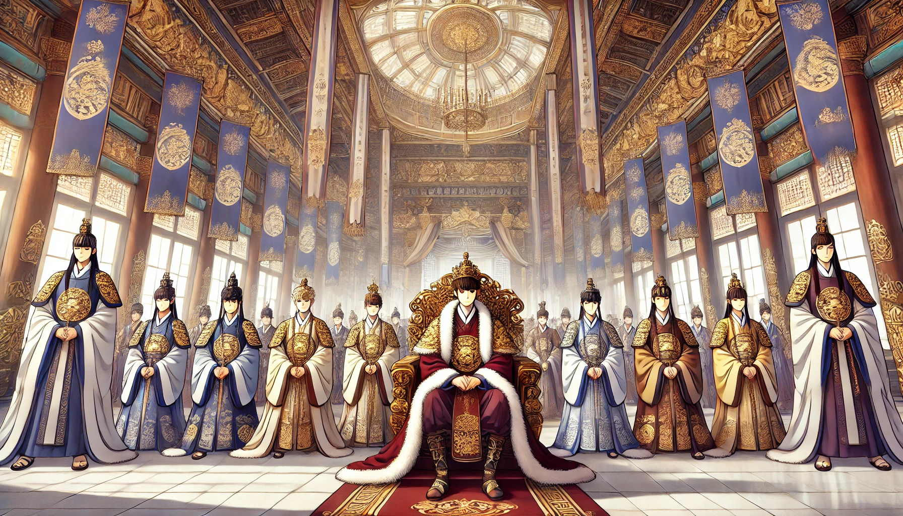 백제의 왕들 애니스타일 이미지