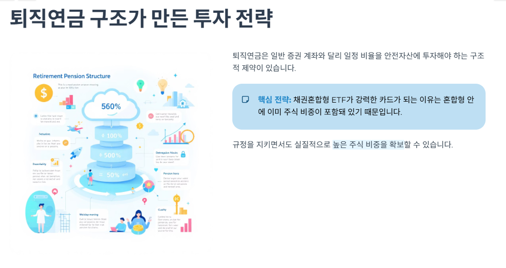 퇴직연금 구조가 만든 투자 전략