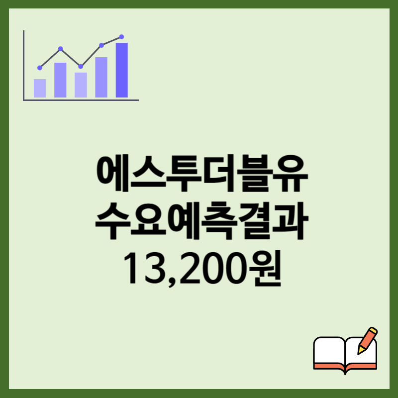에스투더블유 수요예측결과 공모가 13200원 확정