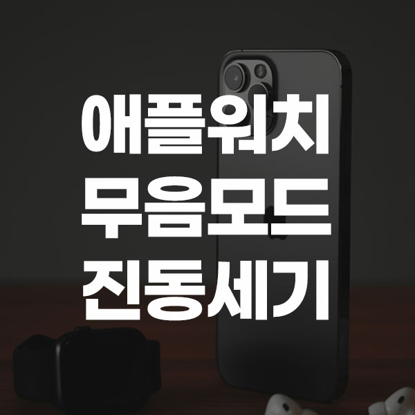 애플워치 무음모드 진동세기