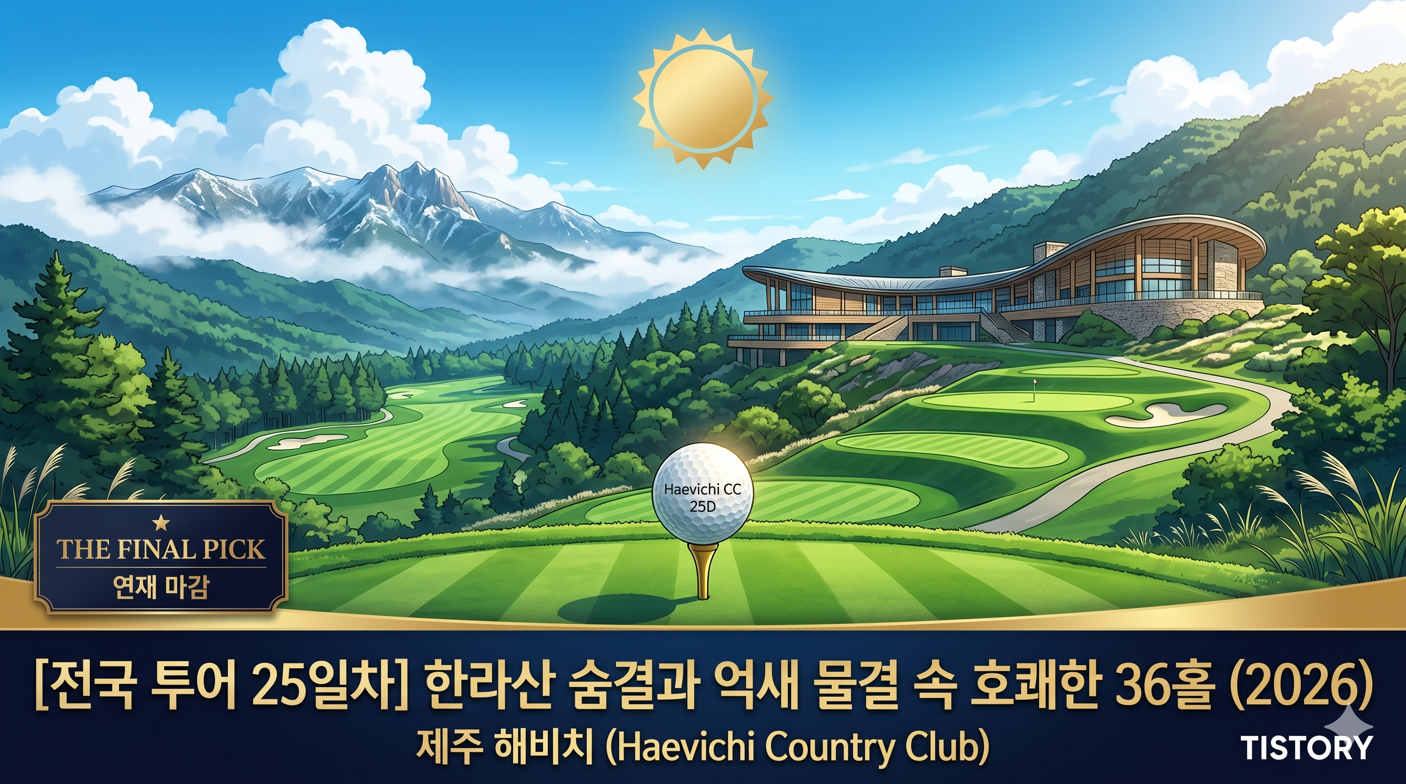 [전국 투어 25일차] 해비치 CC 제주: 한라산의 숨결과 억새 물결 속에서 날리는 호쾌한 샷 (2026)