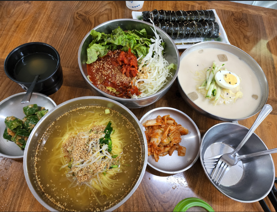 창원 북면 진가네 촌국수 콩국수 비빔국수 김밥