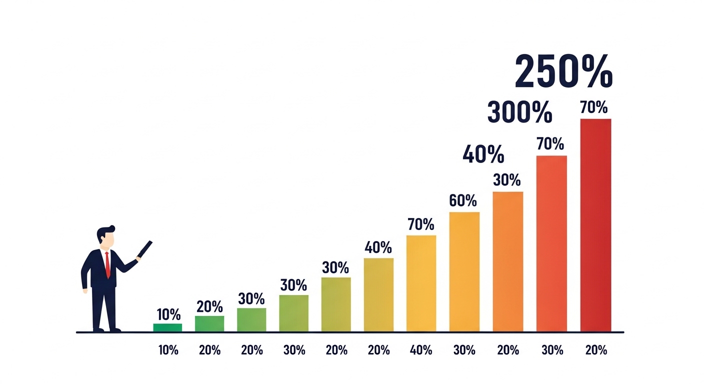 연봉별 부업 세율 비교 &mdash; 직장인 종합소득세