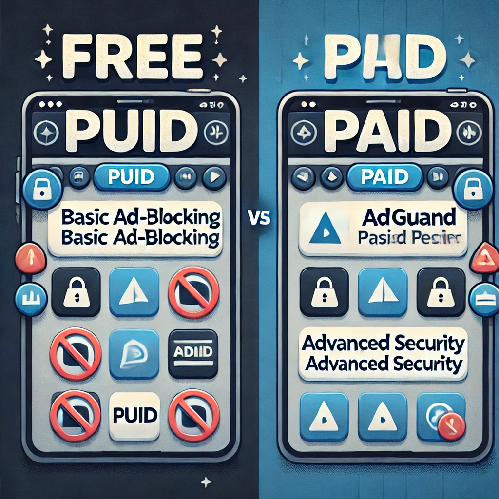 AdGuard 무료 버전과 유료 버전의 차이