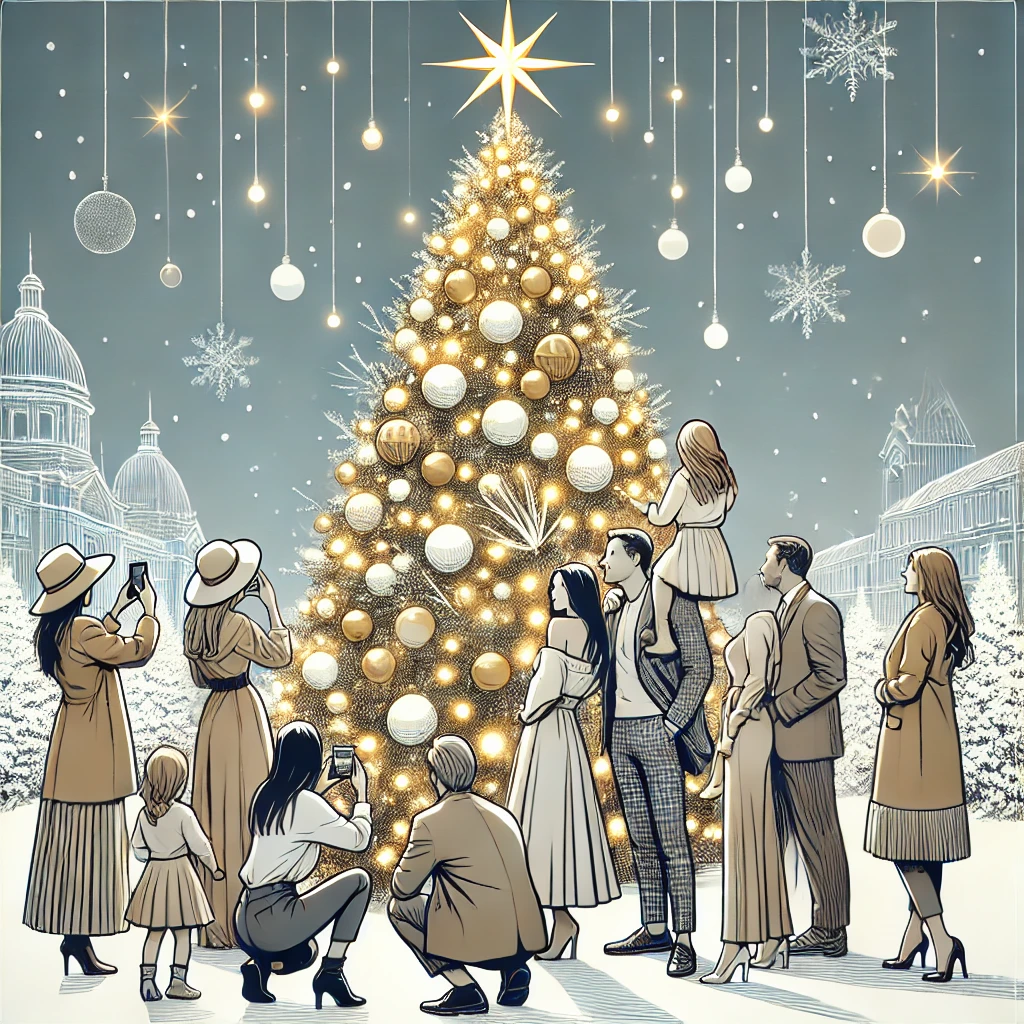 롯데백화점 크리스마스 마켓 2024 트리이미지