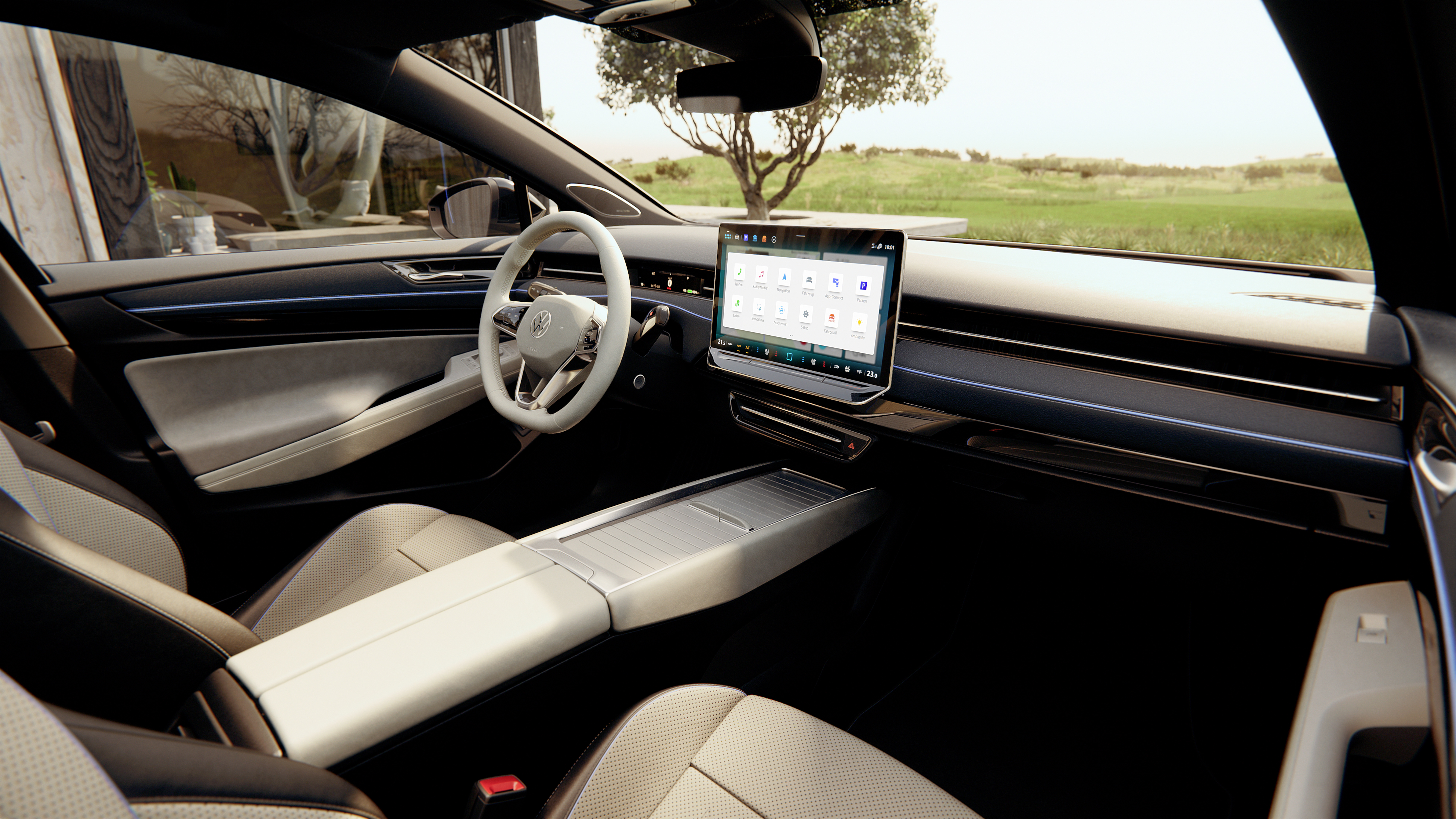 폭스바겐 ID.7 실내 사진