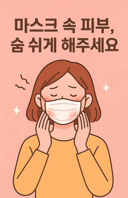 마스크 속 피부도 숨 쉬게.