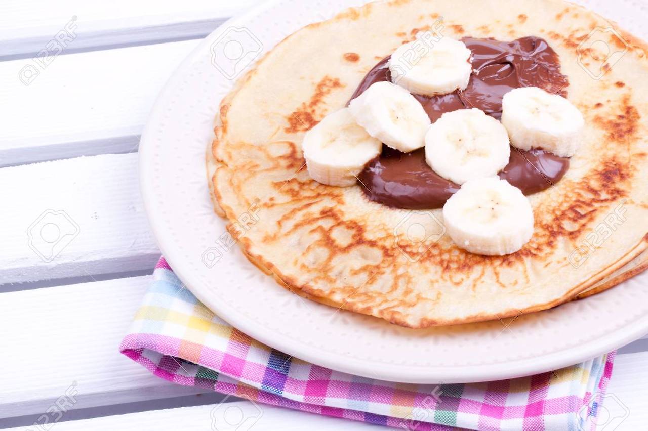 초콜릿 바나나 또띠아