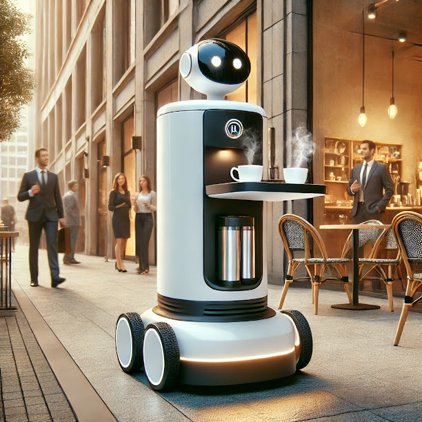성수동에서 커피 서빙하는 로봇