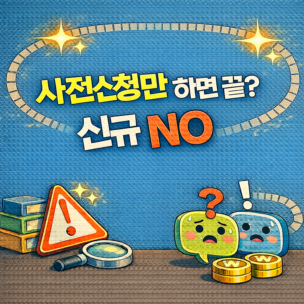 합격 흐름은 3단계: “재단 사전신청만 하면 끝”이 아닙니다