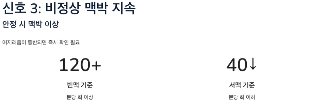 부정맥 증상 맥박지속