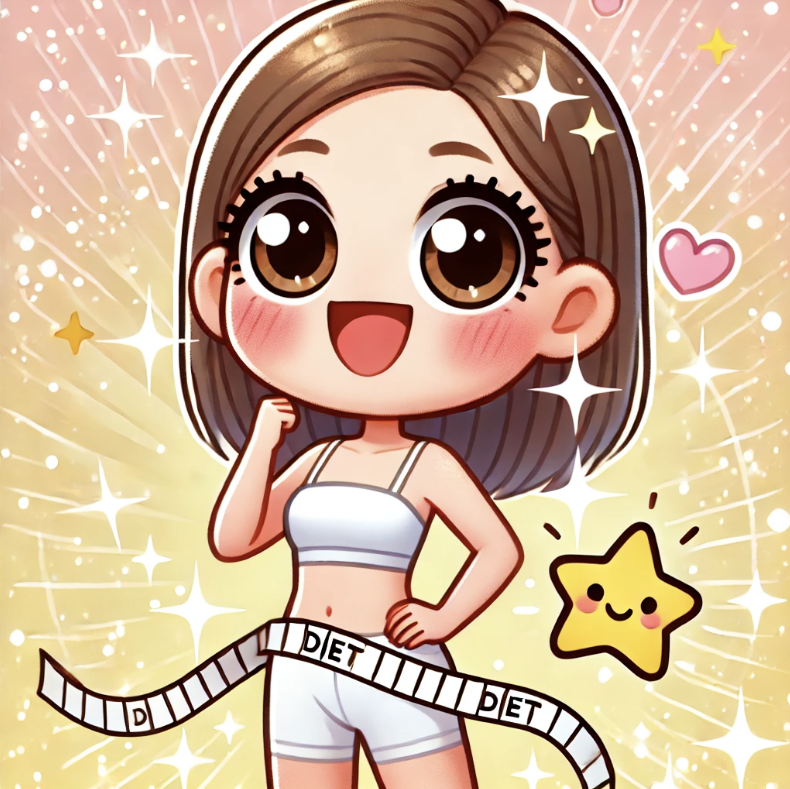 다이어트 성공한 모습을 표현한 사진