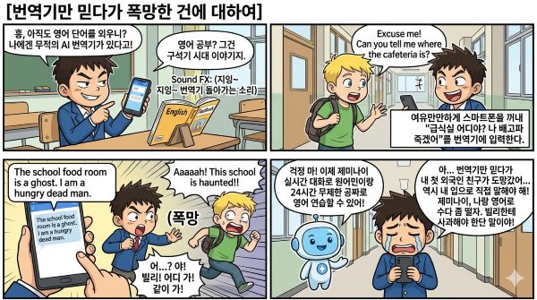번역기만 믿다가 폭망한 철이