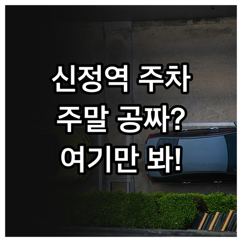 신정역 주변 주차 공간 확보 및 주말..