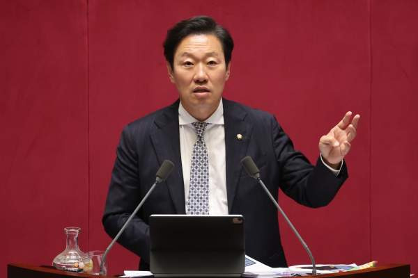 국민의힘 박수민 국회의원 서울시장 경선 출마 선언 및 당 지도부 원내대표 비서실장 사퇴 기자회견 현장