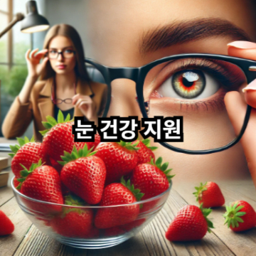 딸기 눈 건강 지원